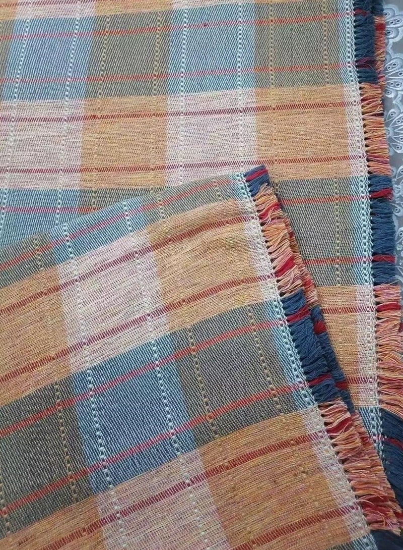 طقم ملاءات سرير مكون من 3 قطع مصنوع يدويًا من القطن بنسبة 100% متعدد الألوان - Image 5